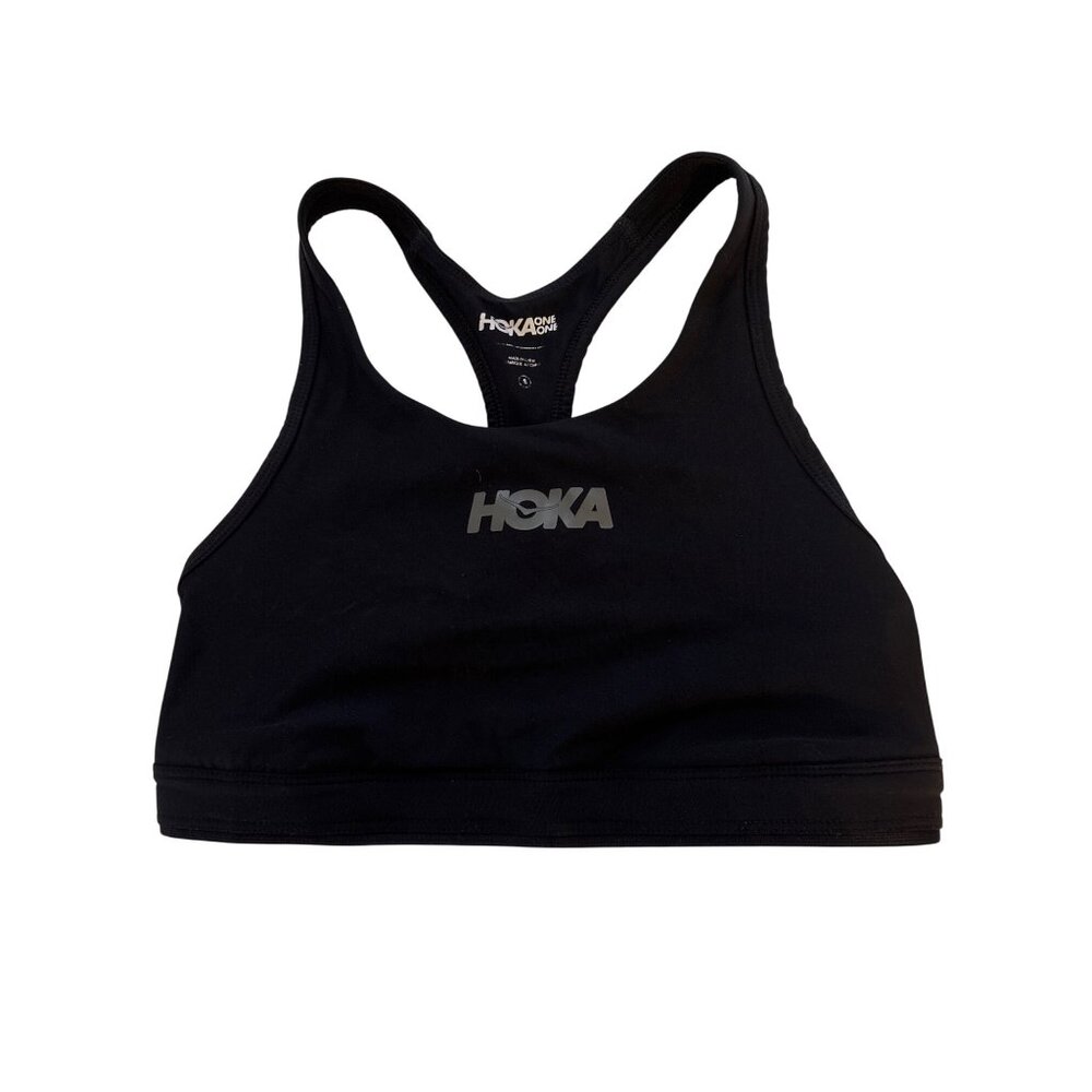 HOKA ONE ONE Performance Sports Bra Black UV Protection Size Small Running Sport